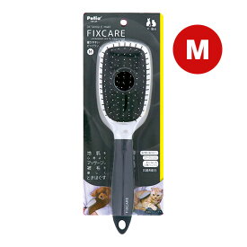 犬猫用 フィックスケア 握りやすいピンブラシ M ペティオ ▼a ペット グッズ 犬 ドッグ 猫 キャット FIXCARE Petio