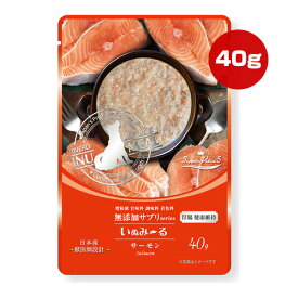 いぬみーる 無添加サプリ SuppleValue5 胃腸 健康維持 サーモン 40g リバードリパブリック ▼a ペット フード 犬 ドッグ おやつ ウェット パウチ 国産