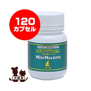 マイトマックス・スーパー 小型犬・猫用 120カプセル 共立製薬 ▼b ペット フード 犬 ドッグ 猫 キャット サプリメント