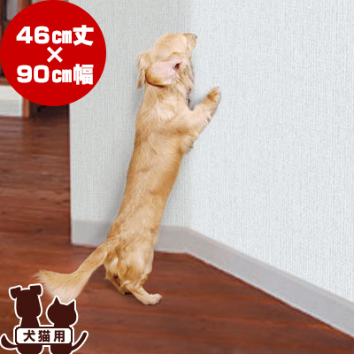 犬猫の爪傷から壁や柱を守ります。粘着材不使用の吸着タイプ。 ツメ傷 保護シート IN-4602C 46丈 グレー 明和グラビア ▼a ペット 犬 ドッグ 猫 キャット