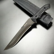 DEFCON アウトドアナイフ HYDRA ヒドラ TD003 直刃 フルタング D2鋼 カイデックスシース G10ハンドル [ …