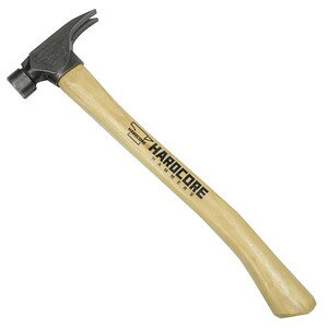 Hardcore Hammers 金槌 ブラントフォース Smooth Hammer ヒッコリーハンドル HCHBF019 かなづち 金づち 玄翁 ハードコアハンマーズ スムースハンマー くぎ抜き ウッドハンドル かなずち げんのう 道具