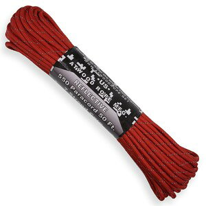 ATWOOD ROPE ���ˍ� 550�p���R�[�h �^�C�v3 ���b�h [ 15m ] �A�g�E�b�h���[�v ARM ���p Reflective Red ���t���N�e�B�u �� ���[�v �p���V���[�g�R�[�h �j �C�R �C�Ђ� �V���[���[�X �h�� 550�R�[�h �i�C��