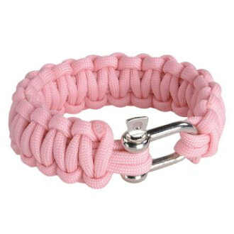 Reptile Paracord Bracelet Shackle Pink Parachute Code Paracord Bracelet Shackle Pink Parachute Code Bangles Nylon Bracelets