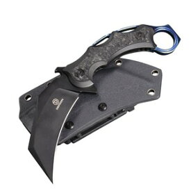 Defcon アウトドアナイフ JUNGLE KNIFE カランビット [ ブラック ] シースナイフ カランビットナイフ フルタング カイデックスシース CQC 刃物 キャンプナイフ 渓流ナイフ