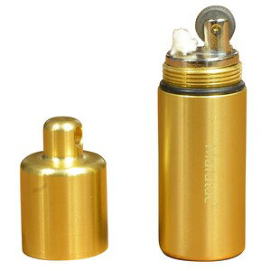 MARATAC ライター Peanut XL Lighter 防水 キーホルダー [ ブラス ] マータック オイル式 チタニウム 真鍮 アウトドア キャンプ 登山 非常用 ストラップ チャーム 着火具