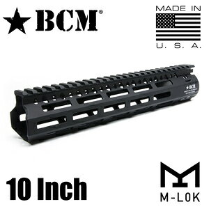 BCM �n���h�K�[�h MCMR M-LOK �A���~������ M4/AR15�p [ �u���b�N / 10�C���` ] �č��� Bravo Company Manufacturing �u���{�[�J���p�j�[MFG �A�����J�� Made in USA Gunfighter M���b�N Free Float Handguard �K���t�@�C�^�[