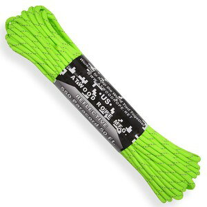 ATWOOD ROPE ˍ 550pR[h ^Cv3 lIO[ [ 15m ] AgEbh[v ARM p Reflective Neon Green u  tNeBu [v pV[gR[h j CR CЂ V[[X h