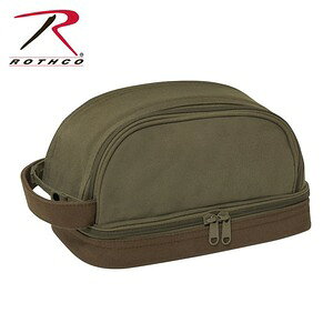 Rothco gx|[` Deluxe Canvas Travel Kit LoXn [ I[uhu ] XR gC^[obO LoXLbg  ANZT[ h pi ~^[ AEghA