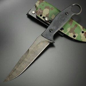 makkari knives ハンティングナイフ 間狩純平作 マドラー 陸上自衛隊迷彩 シース付属 マッカリーナイフ アウトドアナイフ 刃物 キャンプナイフ 渓流ナイフ ハンターナイフ ハンティング用ナイ