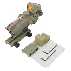 AIM-O �X�R�[�v ACOG 4X32C Red Dot �W���t�@�C�o�[ 4�{�� RMR�h�b�g�T�C�g�t�� AO1003 [ �f�U�[�g�A�[�X ] �G�[�V�[�I�[�W�[ �G�C�R�O ���x�퓬���w�Ə��� M150CP Advanced Combat Optical Gunsight �g���W�R���А�