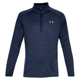 UNDER ARMOUR ハーフジップシャツ Tech 1/2 Zip Shirt 2.0 長袖 [ アカデミーブルー / Mサイズ ] アンダーアーマー ジップアップシャツ HeatGear ヒートギア 長袖シャツ 軍服 戦闘服 BDU