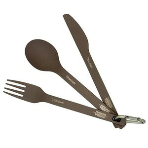VARGO Jg[Zbg 3 `^ Jrit EgCgo[W T-216 o[S TITANIUM SPOON/FORK/KNIFE SET-ULV `^jE Xv[ tH[N iCt Lv AEghA nCLO o