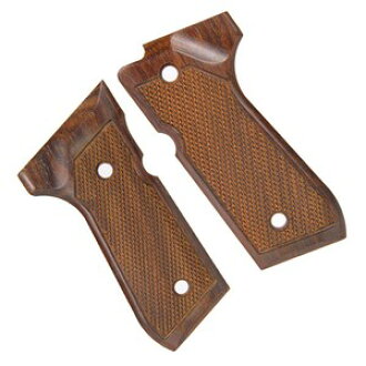 Carom Shot Gun Lip Beretta M9 Rosewood Checker Wooden Gun Custom Parts Custom Grips Handgun Grips