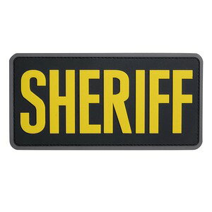 MIL-SPEC MONKEY �p�b�` SHERIFF �x���N���t�� PVC�� ������Ver [ 6×3�C���` / �u���b�N&�S�[���h ] �~���X�y�b�N�����L�[ MSM ���b�y�� �A�b�v���P �ۈ��� ���s�� �~���^���[ �T�o�Q�[ TACTICAL TAILOR �^�N