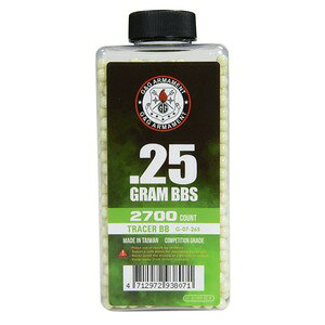 G&G g[T[BBe 0.25g O[ 2700 Tracer BB G-07-265 ARMAMENT ToQ[ GAK gCK GA\tgK BBe r[r[e