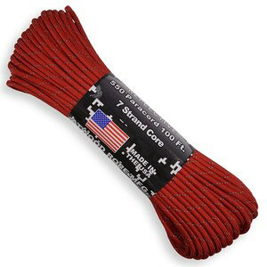ATWOOD ROPE ˍ 550pR[h ^Cv3 bh [ 30m ] AgEbh[v ARM p Reflective Red tNeBu  [v pV[gR[h j CR CЂ V[[X h 550R[h iC