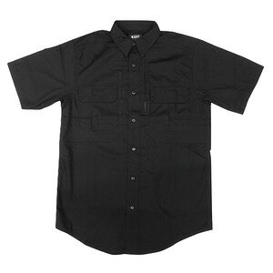 5.11 Tactical �����V���c Pro Short Sleeve Shirt �e�t�����������H 71175 [ S�T�C�Y / �u���b�N ] 5.11�^�N�e�B�J�� �V���[�g�X���[�u�V���c �������H Taclite�V���c �V���c BDU ACU ���� �A�[�~�[ �R���o�b�g 