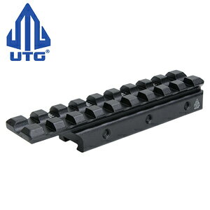 LEAPERS UTG ���[���ϊ��A�_�v�^�[ �h�u�e�[�����s�J�e�B�j�[/�E�B�o�[�}�E���g 9�X���b�g ���[�p�[�Y Dovetail to Picatinny Weaver Adapter Mount �}�E���g�x�[�X �g�b�v���C�� �g�b�v���[�� �h�u�e�C����