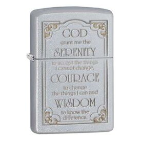 ZIPPO セレニティ プレイヤー 28458 サテンクローム Serenity Prayer ジッポー オイルライター Satin Chrome