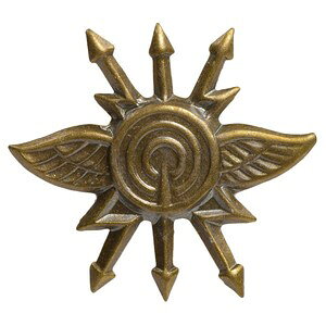 チェコ軍放出品 バッジ 記章 通信士 チェコスロバキア military ピンバッジ 襟章 胸章 帽章 ミリタリー 軍物 軍払い下げ品 ミリタリーサープラス ミリタリーグッズ ミリタリーバッジ ピンズ エ