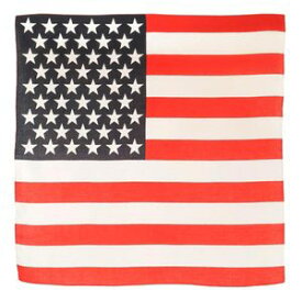 ROTHCO バンダナ アメリカ 星条旗 [ レッド&ホワイト / Lサイズ ] ロスコ Rothco ミリタリーバンダナ ハンカチ スカーフ カーチフ