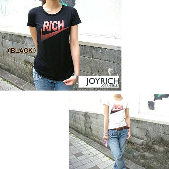 楽天市場】JOY RICH ジョイリッチ E0001 RICHロゴTシャツ : リパリパ