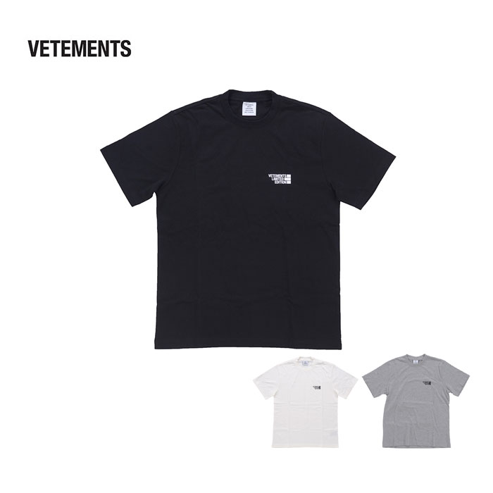 メール便 VETEMENTS ヴェトモン Logo 返品交換不可 Limited Edition T-shirt 信頼 ロゴ UE51TR720G 半袖 vet0009 UE51TR720B UE51TR720W Tシャツ