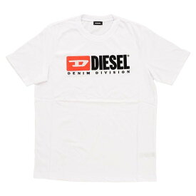 【アウトレット】DIESEL ディーゼル T-JUST-DIVISION 00SH0I 0CATJ 100 Tシャツ 半袖 メンズ ロゴ ホワイト 白 NKN