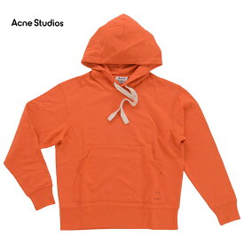 Acne Studios アクネ ストゥディオズ Fellis Logo BI0020 メンズ パーカー スウェット プルオーバー フード オレンジ リブ 長袖 カンガルーポケット ロゴ(as0018)