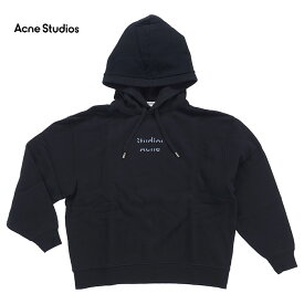 【セール】Acne Studios アクネ ストゥディオズ Fyola Logo AI0037 900 レディース パーカー スウェット プルオーバー フード ブラック 黒 ロゴ(as0038)