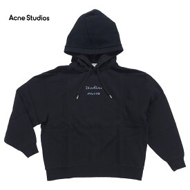 Acne Studios アクネ ストゥディオズ Fyola Logo AI0037 900 レディース パーカー スウェット プルオーバー フード ブラック 黒 ロゴ(as0038)