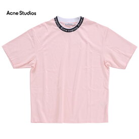 【セール】Acne Studios アクネ ストゥディオズ Extor logo Rib BL0221 PINK Tシャツ 半袖 as0057