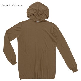 【楽天スーパーSALE価格】RICK OWENS リックオウエンス Ls Hoody RU19S2623 C 125 メンズ ニット 薄手 フード 長袖 リブ プルオーバー 無地 (rick0017)