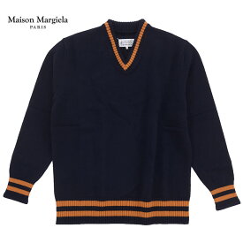 【セール】Maison Margiela メゾン マルジェラ Midnight blue wool sweater S50HA1027 S17834 511F ニット セーター mgl0194