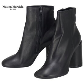 Maison Margiela メゾン マルジェラ Stivaletto S40WU0183 P2809 T8013 レディース アンクルブーツ ショートブーツ ブーツ ブラック 黒 ヒール ラウンドトゥ(mgl0054)