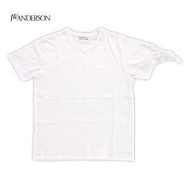 ジェイダブリュ アンダーソン Tシャツ 半袖 白 メンズ JW Anderson Single Knot T-Shirt JE12MS17 708 001 J.W(otr1189)