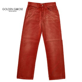 ゴールデングース デニムパンツ ワイドパンツ ベルベットパンツ メンズ Golden Goose Denim Straight Wide Var G31MP505.B3(otr2020) otr2020