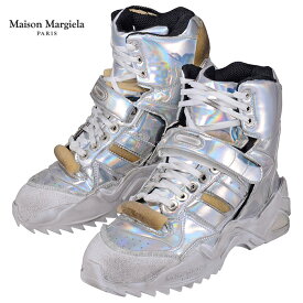 【セール】Maison Margiela メゾン マルジェラ Sneakers S39WS0036 P2120 H5807 レディース スニーカー シルバー メタリック ダメージ加工(otr3088)