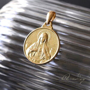 【LINE友達登録で1000円OFFクーポン】k18ネックレス ゴールドネックレスレディース 女性 メンズ 男性 アクセサリー ネックレス K18ゴールド・アンティークスタイル メダイ ラウンド ペンダント