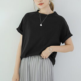 トップス Tシャツ カットソー レディース 半袖 tシャツ 無地 伸縮性 シンプル フェミニン カジュアル オフェス 通勤 通学