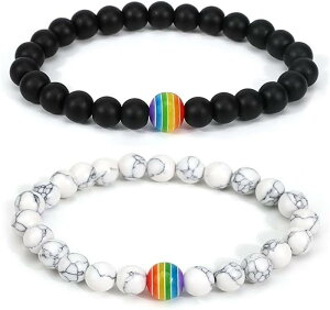 �v���C�h���C���{�[�W���G���[�n���h���C�hLGBT���C���{�[Pride�֌W�u���X���b�gLava Rock Tiger Eye Stone�̃r�[�Y�u���X���b�gLesbian