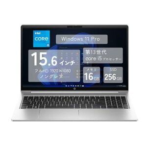 HP ProBook 450 G10 Core i5-1334U 16GB 256GB SSD 15.6�C���` �t��HD Windows11 Pro �m�[�gPC �������� �V�i