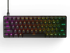 �y�������X�|���X�zSteelSeries Apex 9 Mini JP ���{��z�� �Q�[�~���O�L�[�{�[�h 60%�T�C�Y OptiPoint���w�X�C�b�` �L�� RGB PBT�L�[�L���b�v USB-C