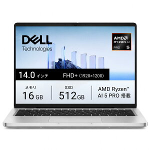 Dell Pro 14 MCR54-GHHB 14�^ Ryzen AI 5 PRO 16GB SSD512GB Windows 11 Home �m�[�g�p�\�R�� �V�i ��������