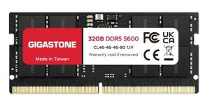 �yDDR5 5600 32GB�zGIGASTONE �m�[�gPC�p ������ SO-DIMM 32GB 5600MHz PC5-44800 ���ݗp 1�� ���� �����\ ��p�� �������� �V�i