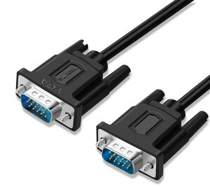 SHULIANCABLE VGA�P�[�u�� D-Sub15pin �I�X-�I�X 1080P �t��HD�Ή� �f�B�X�v���C�P�[�u�� PC ���j�^�[ �ڑ��p �������� �V�i