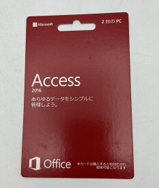 Microsoft Access 2016 カード版 Win対応 Microsoft マイクロソフト 正規品 PC2台 永続版 新品