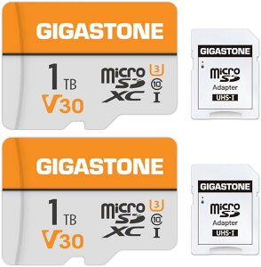 y4KΉ 1TB microSDXCz 2Zbg GIGASTONE MKXg[ Ǎ140MB/s 100MB/s U3 V30 A1 SDA_v^[t eʃ[J[h Vi  Ki