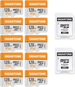 yƖp10Zbg128GB microSDXCz Gigastone UHS?I U3 V30 Class10 ő95MB/s Ǎ 4KΉ SDA_v^2t Vi  Ki